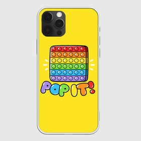 Чехол для iPhone 12 Pro с принтом POP IT ИГРУШКА  в Новосибирске, силикон | область печати: задняя сторона чехла, без боковых панелей | pop it | popit | антистресс | игрушка | поп ит | попит | пузырчатая плёнка | пупырка | симпл димпл | симплдимпл