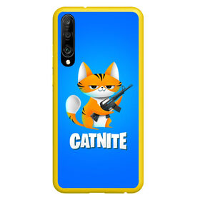 Чехол для Honor P30 с принтом Catnite в Новосибирске, Силикон | Область печати: задняя сторона чехла, без боковых панелей | cs go | fortnite | кот | котик | смешной кот | смешной фортнайт | фортнайт | шутер