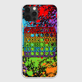 Чехол для iPhone 12 Pro Max с принтом POP IT БРЫЗГИ КРАСОК | ПОП ИТ в Новосибирске, Силикон |  | pop it | popit | simple dimpl | антистресс | игрушка | краска | поп ит | попит | пузырчатая плёнка | пупырка | симпл димпл | симплдимпл