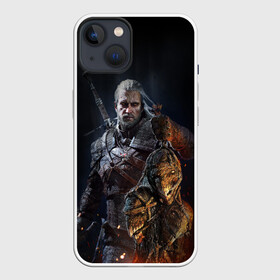 Чехол для iPhone 13 с принтом Witcher III в Новосибирске,  |  | geralt | the witcher | wild hunt | witcher 3 | ведьмак | ведьмак 3 | геральт | дикая охота