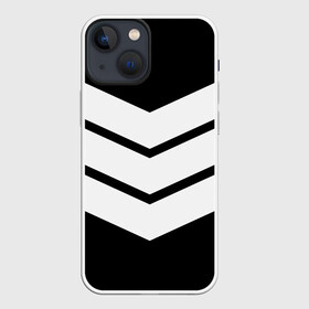 Чехол для iPhone 13 mini с принтом Три полоски в Новосибирске,  |  | геометрия | линии | минимализм | полосы | три полоски | черно белое