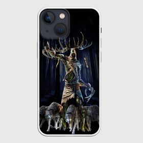 Чехол для iPhone 13 mini с принтом Leszy в Новосибирске,  |  | leshy | leszy | the witcher | wild hunt | witcher 3 | ведьмак | ведьмак 3 | волки | дикая охота | леший
