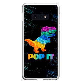 Чехол для Samsung S10E с принтом POP IT DINOSAUR |  ДИНОЗАВР в Новосибирске, Силикон | Область печати: задняя сторона чехла, без боковых панелей | pop it | popit | антистресс | динозавр | игрушка | поп ит | попит | пузырчатая плёнка | пупырка | симпл димпл | симплдимпл