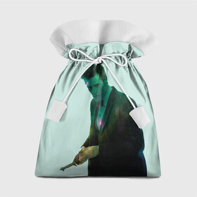 Подарочный 3D мешок с принтом Мэтт Смитт в Новосибирске, 100% полиэстер | Размер: 29*39 см | doctor who | serial | доктор кто | путешествия во времени | сериал | сериалы | фантастика
