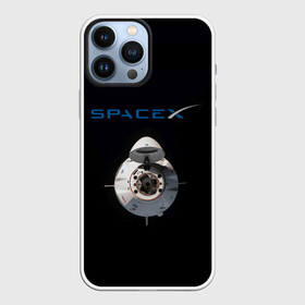 Чехол для iPhone 13 Pro Max с принтом SpaceX Dragon 2 в Новосибирске,  |  | rocket | ship | space | spaceship | spacex | икс | корабль | космический | космос | ракета | спейс