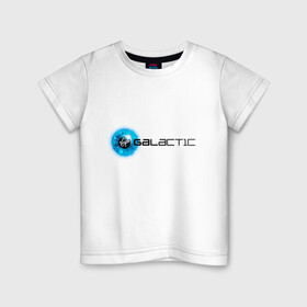Детская футболка хлопок с принтом Virgin Galactic logo в Новосибирске, 100% хлопок | круглый вырез горловины, полуприлегающий силуэт, длина до линии бедер | Тематика изображения на принте: logo | вирджин галактик | космос