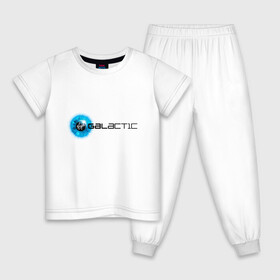 Детская пижама хлопок с принтом Virgin Galactic logo в Новосибирске, 100% хлопок |  брюки и футболка прямого кроя, без карманов, на брюках мягкая резинка на поясе и по низу штанин
 | Тематика изображения на принте: logo | вирджин галактик | космос