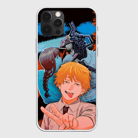 Чехол для iPhone 12 Pro Max с принтом Дэндзи и Макима в Новосибирске, Силикон |  | anime | blood | chainsaw man | demon | denji | devil | makima | monster | pochita | аниме | демон | дьявол | дэндзи | кровь | макима | монстр | почита | человек бензопила