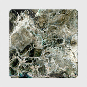 Магнит виниловый Квадрат с принтом Инопланетный камуфляж в Новосибирске, полимерный материал с магнитным слоем | размер 9*9 см, закругленные углы | Тематика изображения на принте: абстрактный | космос | краска | натуральный | паутина | пена | психоделический | психоделия | пятна | пятна краски | разводы | разводы краски | разливы краски | серый | фантазийный | фантастика