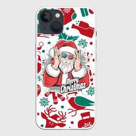 Чехол для iPhone 13 с принтом Merry Christmas3D в Новосибирске,  |  | c yjdsv ujljv | merry christmas | в подарок | в топе | в тренде | дет мороз | новогодняя | праздник | прикол | рождество | с новым годом | с рождеством | санта клаус | топ принтов