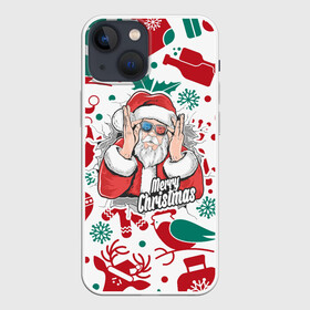 Чехол для iPhone 13 mini с принтом Merry Christmas3D в Новосибирске,  |  | c yjdsv ujljv | merry christmas | в подарок | в топе | в тренде | дет мороз | новогодняя | праздник | прикол | рождество | с новым годом | с рождеством | санта клаус | топ принтов