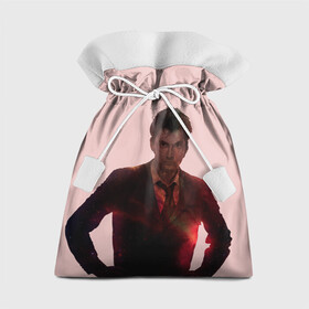 Подарочный 3D мешок с принтом David Tennant в Новосибирске, 100% полиэстер | Размер: 29*39 см | doctor who | serial | доктор кто | путешествия во времени | сериал | сериалы | фантастика
