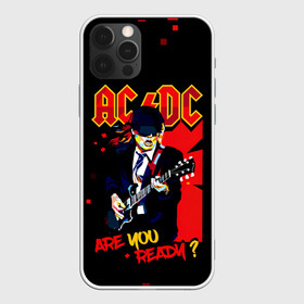 Чехол для iPhone 12 Pro Max с принтом ARE YOU REDY? AC/DC в Новосибирске, Силикон |  | ac dc | acdc | acdc ас дс | angus | back in black | highway to hell | mckinnon | you | австралийская | ангус янг | ас дс | асдс | блюз | в форме | гитара | группа | крис слэйд | метал | молния | музыка | певец | рок | рок н ролл | стиви янг