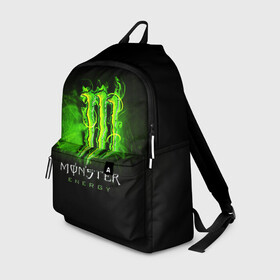 Рюкзак 3D с принтом MONSTER ENERGY NEON | НЕОН в Новосибирске, 100% полиэстер | лямки с регулируемой длиной, сверху петелька, чтобы рюкзак можно было повесить на вешалку. Основное отделение закрывается на молнию, как и внешний карман. Внутри два дополнительных кармана, один из которых закрывается на молнию. По бокам два дополнительных кармашка | monster | monster energy | монстер | монстер енерджи | монстер енэрджи | монстер энерджи | неон | энергетик | энергетический напиток