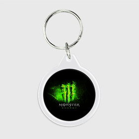 Брелок круглый с принтом MONSTER ENERGY NEON | НЕОН в Новосибирске, пластик и полированная сталь | круглая форма, металлическое крепление в виде кольца | monster | monster energy | монстер | монстер енерджи | монстер енэрджи | монстер энерджи | неон | энергетик | энергетический напиток