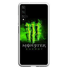 Чехол для Honor 20 с принтом MONSTER ENERGY NEON | НЕОН в Новосибирске, Силикон | Область печати: задняя сторона чехла, без боковых панелей | monster | monster energy | монстер | монстер енерджи | монстер енэрджи | монстер энерджи | неон | энергетик | энергетический напиток