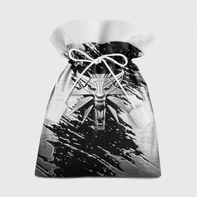 Подарочный 3D мешок с принтом THE WITCHER LOGO STEEL  в Новосибирске, 100% полиэстер | Размер: 29*39 см | the witcher | ведьмак | железо | зе витчер | игра | компьютерная игра | лого | логотип | сталь