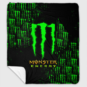 Плед с рукавами с принтом MONSTER ENERGY NEON | МОНСТЕР в Новосибирске, 100% полиэстер | Закругленные углы, все края обработаны. Ткань не мнется и не растягивается. Размер 170*145 | monster | monster energy | монстер | монстер енерджи | монстер енэрджи | монстер энерджи | неон | энергетик | энергетический напиток