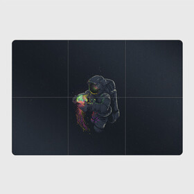 Магнитный плакат 3Х2 с принтом Космическая медуза в Новосибирске, Полимерный материал с магнитным слоем | 6 деталей размером 9*9 см | Тематика изображения на принте: space | галактика | иллюстрация | космонавт | медуза
