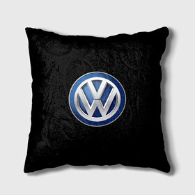 Подушка 3D с принтом Volkswagen логотип в Новосибирске, наволочка – 100% полиэстер, наполнитель – холлофайбер (легкий наполнитель, не вызывает аллергию). | состоит из подушки и наволочки. Наволочка на молнии, легко снимается для стирки | golf | logo | polo | tuareg | volkswagen | vw | авто | автомобиль | лого | логотип | машина | пассат | поло | сс | тачка | тигуан | туарег | фольксваген | цц