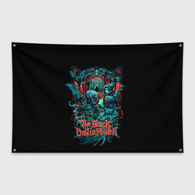 Флаг-баннер с принтом The Black Dahlia Murder в Новосибирске, 100% полиэстер | размер 67 х 109 см, плотность ткани — 95 г/м2; по краям флага есть четыре люверса для крепления | death metal | tbdm | the black dahlia murder | группы | метал | музыка | рок