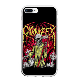 Чехол для iPhone 7Plus/8 Plus матовый с принтом Carnifex в Новосибирске, Силикон | Область печати: задняя сторона чехла, без боковых панелей | carnifex | die without hope | graveside confessions | world war x | группы | дэткор | карнифекс | музыка | рок