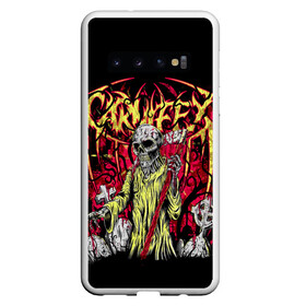 Чехол для Samsung Galaxy S10 с принтом Carnifex в Новосибирске, Силикон | Область печати: задняя сторона чехла, без боковых панелей | carnifex | die without hope | graveside confessions | world war x | группы | дэткор | карнифекс | музыка | рок