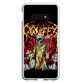 Чехол для Samsung S10E с принтом Carnifex в Новосибирске, Силикон | Область печати: задняя сторона чехла, без боковых панелей | carnifex | die without hope | graveside confessions | world war x | группы | дэткор | карнифекс | музыка | рок