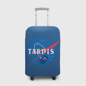 Чехол для чемодана 3D с принтом Тардис в космосе в Новосибирске, 86% полиэфир, 14% спандекс | двустороннее нанесение принта, прорези для ручек и колес | doctor who | serial | доктор кто | путешествия во времени | сериал | сериалы | фантастика