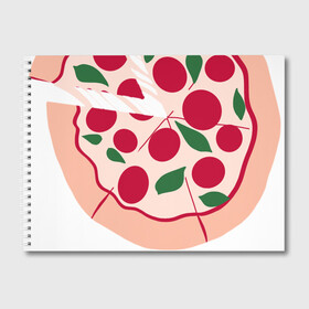 Альбом для рисования с принтом пицца и ломтик в Новосибирске, 100% бумага
 | матовая бумага, плотность 200 мг. | быстро | вкусно | еда | италия | кухня | пицца | тесто