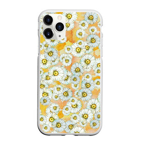Чехол для iPhone 11 Pro матовый с принтом Раз - ромашка, два - ромашка... в Новосибирске, Силикон |  | акварель | акварельный | летний | разводы | ромашка | ромашки | солнечный | теплый | цветочки | цветочный | цветы
