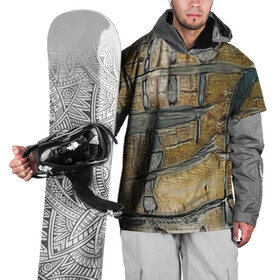 Накидка на куртку 3D с принтом Современное искусство в Новосибирске, 100% полиэстер |  | Тематика изображения на принте: абстрактный | абстракция | бежевый | картина | рисунок | светлый | серый | тренд