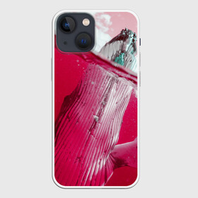 Чехол для iPhone 13 mini с принтом Кит в Новосибирске,  |  | кит | морские животные | неоновый мир | под водой | прикольные животные | розовая природа | розовый мир