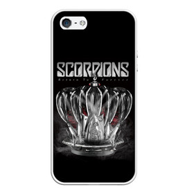 Чехол для iPhone 5/5S матовый с принтом SCORPIONS в Новосибирске, Силикон | Область печати: задняя сторона чехла, без боковых панелей | chainge | forever | germany | grunge | king | metal | music | punk | return | rock | scorpions | wind | ветер | германия | гранж | корона | метал | панк | перемен | рок | скорпионс | хард рок