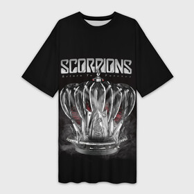 Платье-футболка 3D с принтом SCORPIONS в Новосибирске,  |  | chainge | forever | germany | grunge | king | metal | music | punk | return | rock | scorpions | wind | ветер | германия | гранж | корона | метал | панк | перемен | рок | скорпионс | хард рок