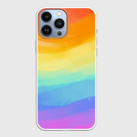 Чехол для iPhone 13 Pro Max с принтом РАДУЖНЫЕ ВОЛНЫ | RAINBOW WAVES (Z) в Новосибирске,  |  | Тематика изображения на принте: color | paint | rainbow | rainbow waves | waves | волны | краска | радуга | радужная | радужные волны | цветная | яркая