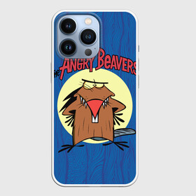 Чехол для iPhone 13 Pro с принтом Крутые Бобры в Новосибирске,  |  | angry | cartoon | cartoon   series | cool | cool beavers | daggett doofus beaver | deggetu | norbert | tree bark | деггету | дэггет дофус | злой | кора дерева | крутой | крутые бобры | мульт   сериал | мультфильм | сердитый