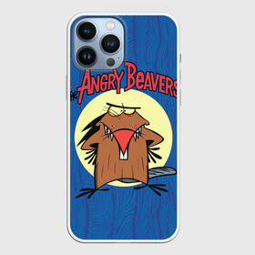 Чехол для iPhone 13 Pro Max с принтом Крутые Бобры в Новосибирске,  |  | angry | cartoon | cartoon   series | cool | cool beavers | daggett doofus beaver | deggetu | norbert | tree bark | деггету | дэггет дофус | злой | кора дерева | крутой | крутые бобры | мульт   сериал | мультфильм | сердитый