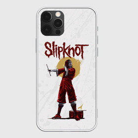 Чехол для iPhone 12 Pro с принтом SLIPKNOT | СЛИПКНОТ (Z) в Новосибирске, силикон | область печати: задняя сторона чехла, без боковых панелей | joey jordison | rock | slipknot | джордисон джои | петля | рок | скользящий узел | слипкнот | тяжелый рок | удавка