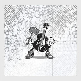 Магнитный плакат 3Х3 с принтом Гитара сэлфи в Новосибирске, Полимерный материал с магнитным слоем | 9 деталей размером 9*9 см | Тематика изображения на принте: peace | selfi | гитара | мир | рок | рокер | сэлфи | фотка | электрогитара