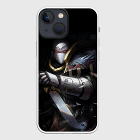 Чехол для iPhone 13 mini с принтом Спейсмарин с ножом в Новосибирске,  |  | imperium | space marine | warhammer | вархаммер | космодесантник | ножи