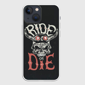 Чехол для iPhone 13 mini с принтом Ride or die в Новосибирске,  |  | moto | motorcycle | мопеды | мото | мотоцикл | мотоциклист | мотоциклисту | мотоциклисты | мотоцыклы | моцик