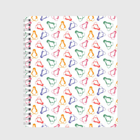 Тетрадь с принтом Linux Ядро Пингвин в Новосибирске, 100% бумага | 48 листов, плотность листов — 60 г/м2, плотность картонной обложки — 250 г/м2. Листы скреплены сбоку удобной пружинной спиралью. Уголки страниц и обложки скругленные. Цвет линий — светло-серый
 | linux | logo | os | в топе | в тренде | компьютер | линукс | логотип | операционная система | ос | пингвин | технологии | топ