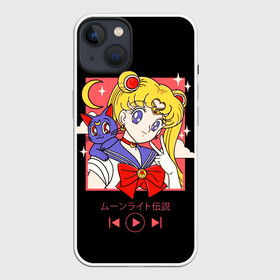 Чехол для iPhone 13 с принтом Сейлор Мун в Новосибирске,  |  | sailor moon | аниме | котик | лунная призма | манга | музыка | сейлор мун