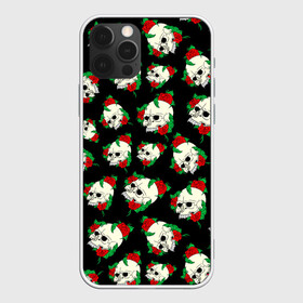 Чехол для iPhone 12 Pro Max с принтом Черепа и розы / Skull and Roses в Новосибирске, Силикон |  | Тематика изображения на принте: death | gothic | halloween | horror | roses | skeleton | skillet | skull | готика | готические | жуткий | кости | красные розы | листья | скелет | хеллоуин | хоррор | хэллоуин | цветы | череп | черепа в розах | черепа и розы | черепа с