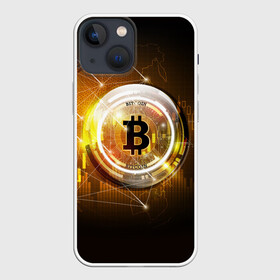 Чехол для iPhone 13 mini с принтом КРИПТОВАЛЮТА БИТКОИН в Новосибирске,  |  | Тематика изображения на принте: bitcoin | btc | coin | биткоин | биткойн | валюта | деньги | криптовалюта | монета | платёжная система | технология