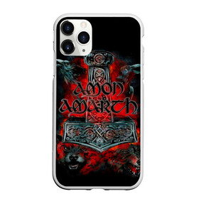 Чехол для iPhone 11 Pro Max матовый с принтом Amon Amarth в Новосибирске, Силикон |  | Тематика изображения на принте: amon amarth | metal | викинг метал | группы | дэт метал | метал | музыка | рок