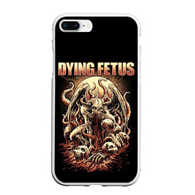 Чехол для iPhone 7Plus/8 Plus матовый с принтом Dying Fetus в Новосибирске, Силикон | Область печати: задняя сторона чехла, без боковых панелей | Тематика изображения на принте: death metal | dying fetus | грайндкор | группы | метал | музыка | рок