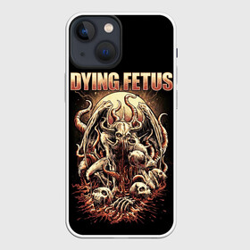 Чехол для iPhone 13 mini с принтом Dying Fetus в Новосибирске,  |  | death metal | dying fetus | грайндкор | группы | метал | музыка | рок