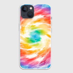 Чехол для iPhone 13 с принтом РАДУЖНЫЙ УРАГАН | HURRICANE (Z) в Новосибирске,  |  | color | dirty | paints | texture | брызги | брызги красок | вихрь | краски | радужный ураган | текстура | ураган